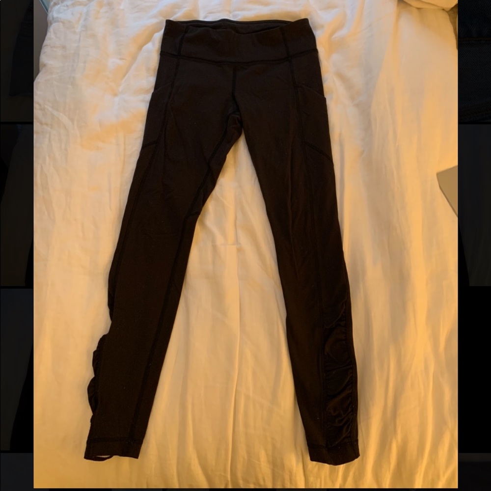 Lulu lemon leggings with ribbed detail